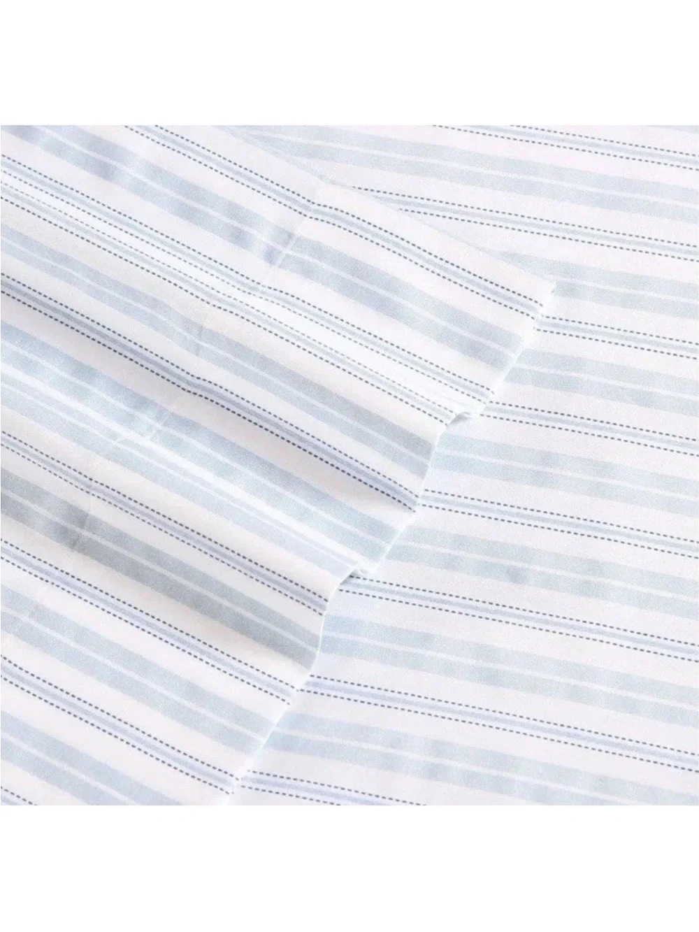 Laura Ashley Fern Blue Queen 300 Thread Count Cotton Sheet Set NWT